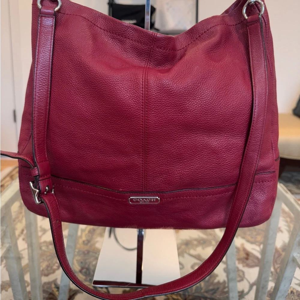 Coach‎ Park Pebble Leather 23293 Hobo Shoulder Bag